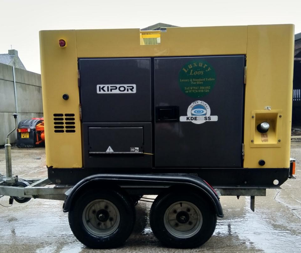 Kipor 23 kva trailer mounted generator