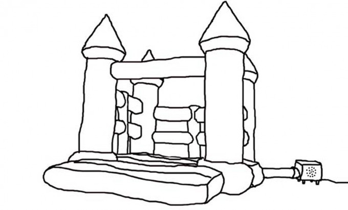 Bouncy Castle Coloring Pages