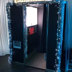 Vintage Style Custom Made Photo Booth with Green Screen