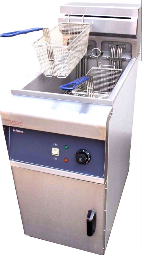New - Single Tank, Twin Basket Electric Freestanding Commercial Fryer