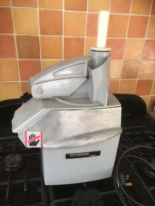 Hobart Ecomax veg prep machine with slicing disc