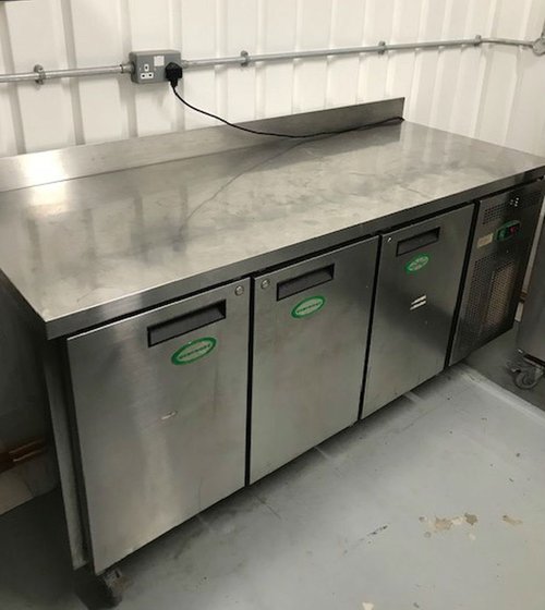 Three door prep fridge London