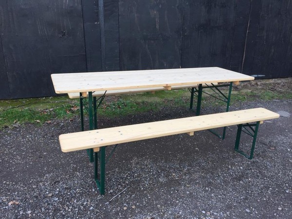 German Beer Table & Bench Sets