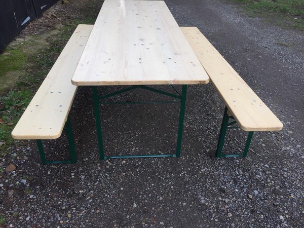Second Hand  German Beer Table & Bench Sets