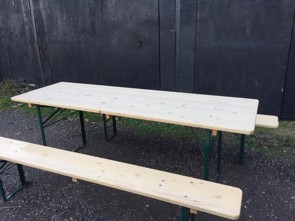Used  German Beer Table & Bench Sets
