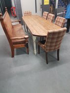 Leather and Tartan Dining Furniture