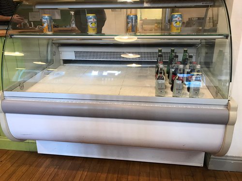 Curved Glass Serve Over Counter