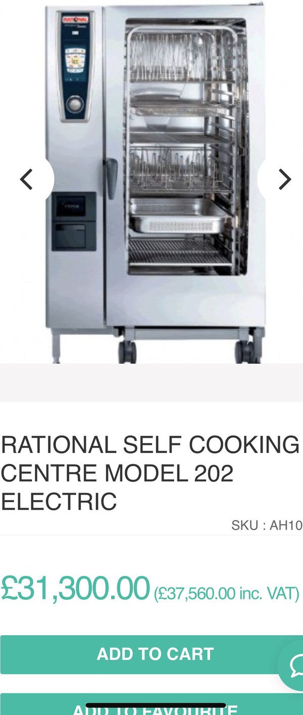 Rational SCCWE202E Combi Oven 40 Grid For Sale