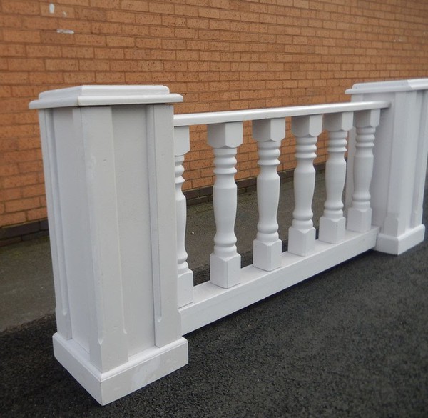 White Wooden Balustrades