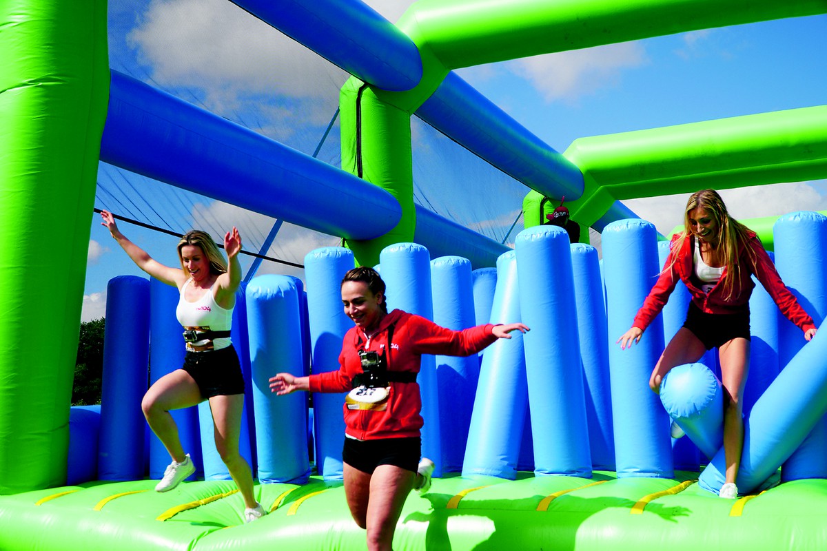 Secondhand Bouncy Castles Obstacle Courses 5km Inflatable Run