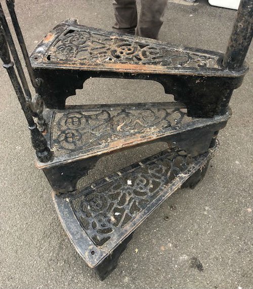 Vintage cast iron staircase Vintage cast iron staircase