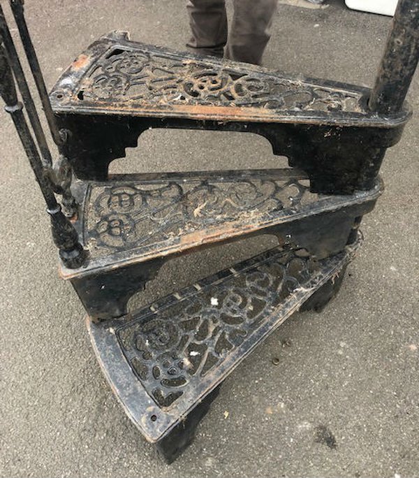 Vintage cast iron staircase