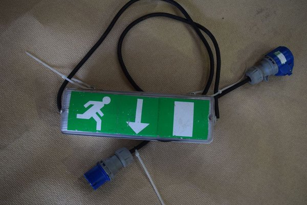 Illuminated fire exit signs