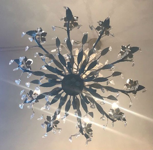 Crystal 10 arm chandelier