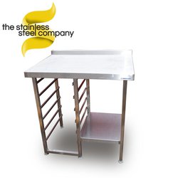 Table with tray rack
