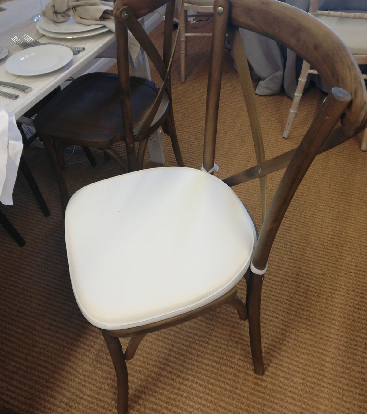 Secondhand Chairs and Tables Cross Backed Banqueting Chairs 130x
