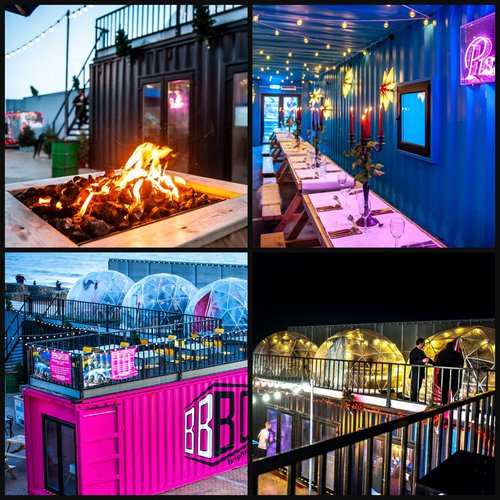 Shipping container venue Shipping container venue