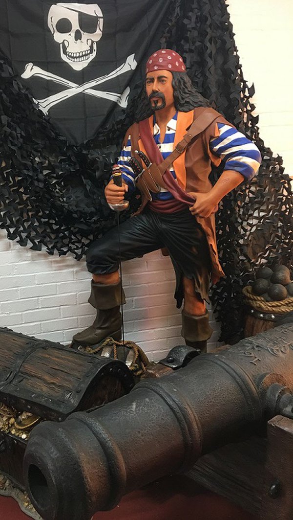 Pirate resin figure