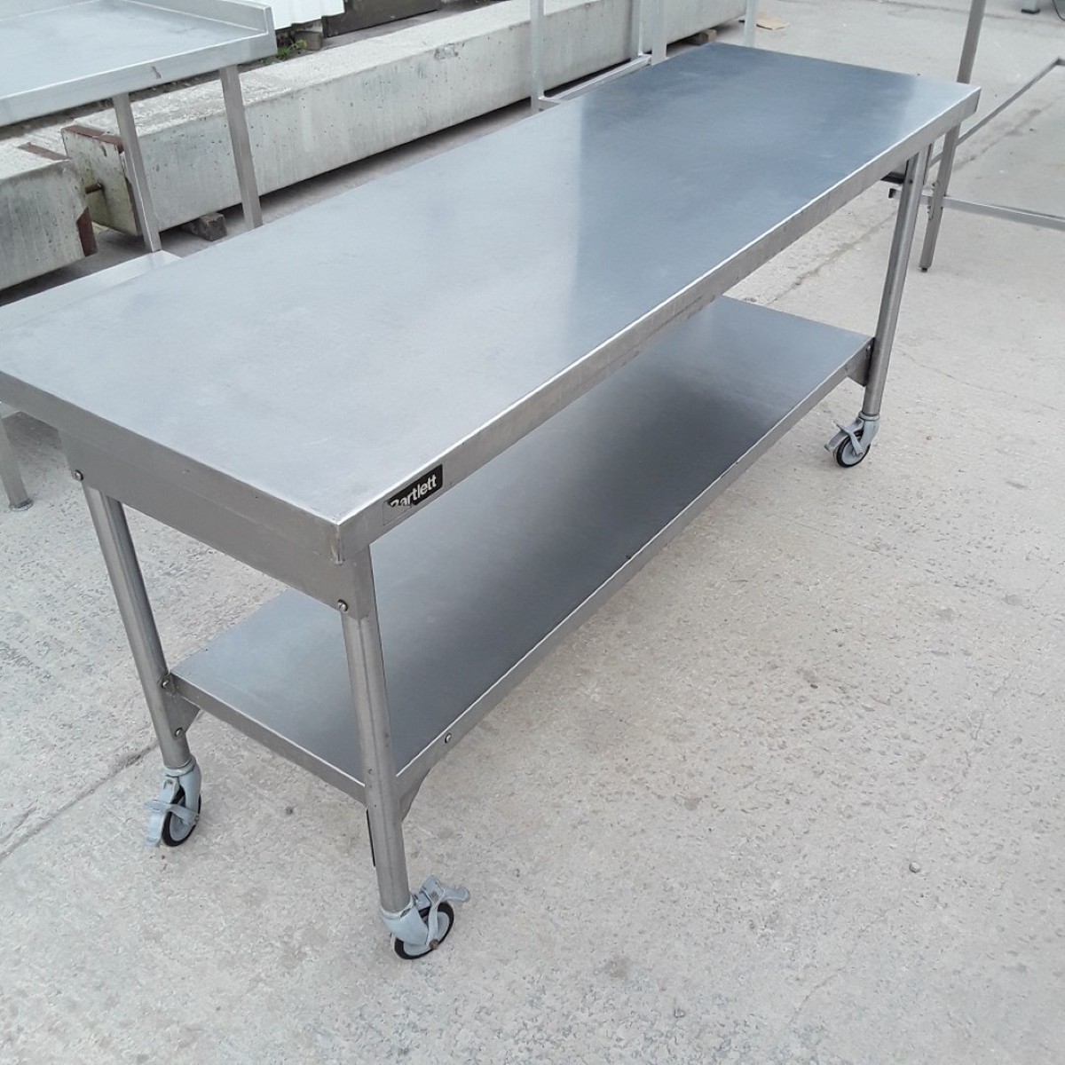 Used Bartlett Stainless Steel Table 1800mmw X 600mmd X 850mmh 581 