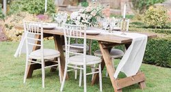 Rustic Vintage Style Plank Tables
