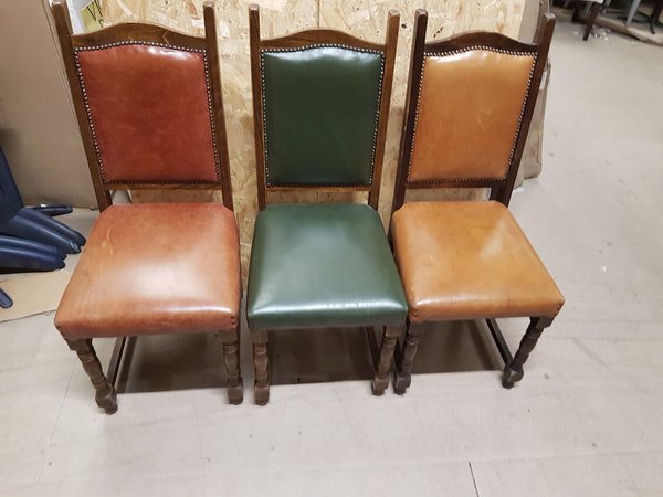 Aniline leather chairs for sale