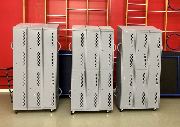 Used Lockers for School or Office Stage Set, Theatre Prop.