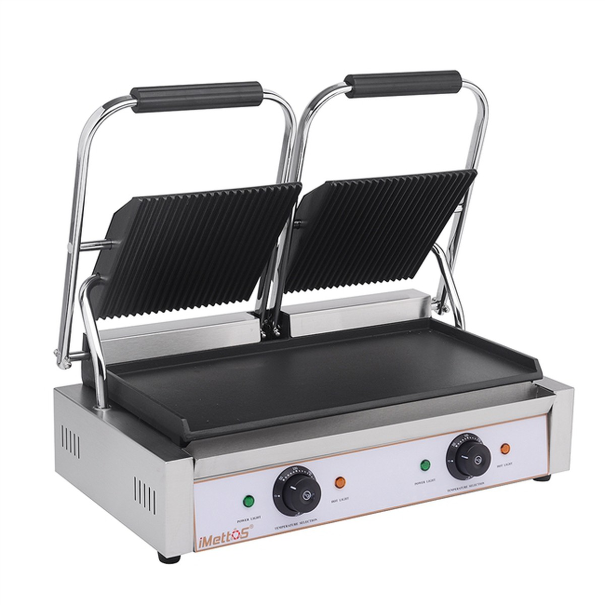Secondhand Catering Equipment Contact And Panini Grills New Imettos 101017 Twin/ Ribbed