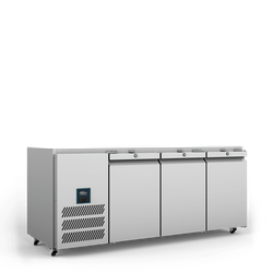 HJBTC3SA Williams 3 Door Jade Biscuit Top Counter Refrigerator