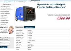 Inverter suitcase generator 3.6Kva