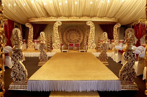 Gold peacock Mandap - for sale