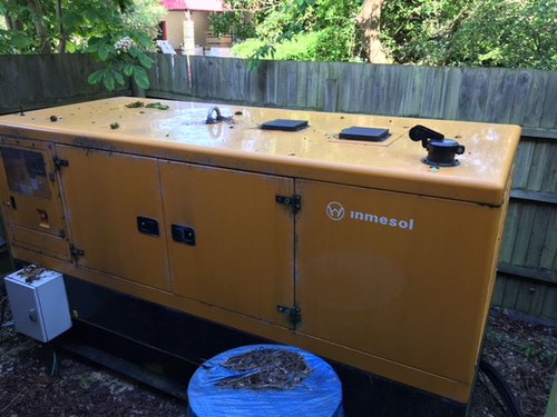 Inmesol 100kva enclosed generator, only 34hrs
