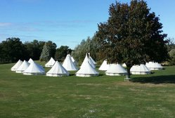 Glamping bell tents