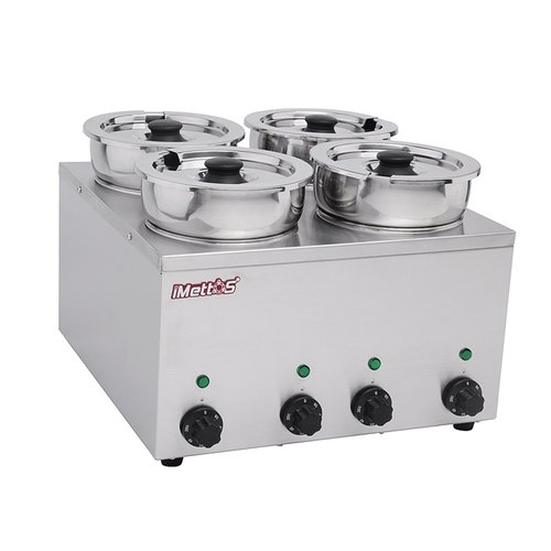 Brand New Imettos 101050 4 Pot Wet Bain Marie (9015) Brand New Imettos 101050 4 Pot Wet Bain Marie (9015)