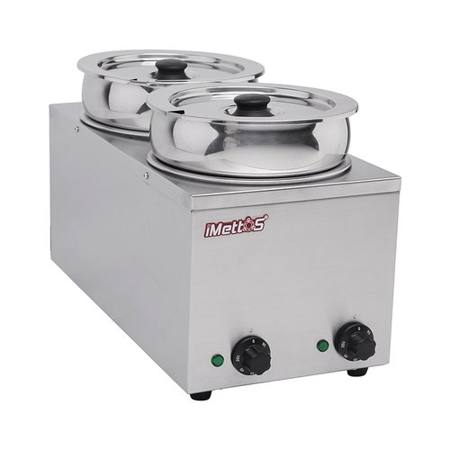 Brand New Imettos 101051 2 Pot Wet Bain Marie	(9017) Brand New Imettos 101051 2 Pot Wet Bain Marie	(9017)