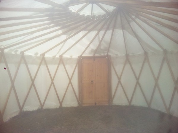White PVC Yurt for sale