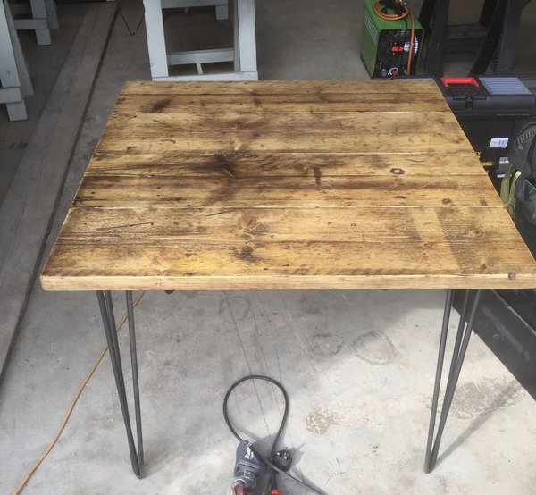 Square Reclaimed Industrial Style Tables
