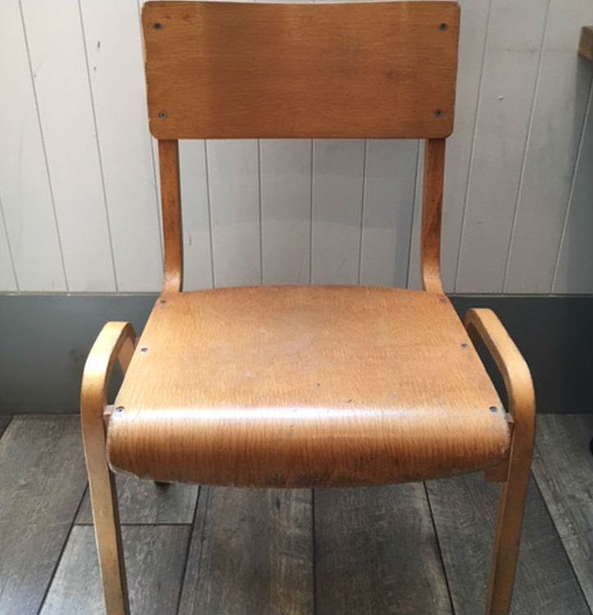 42x vintage school chairs for cafe  cambridgeshire