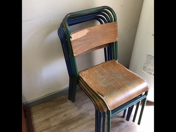 Vintage stacking chairs
