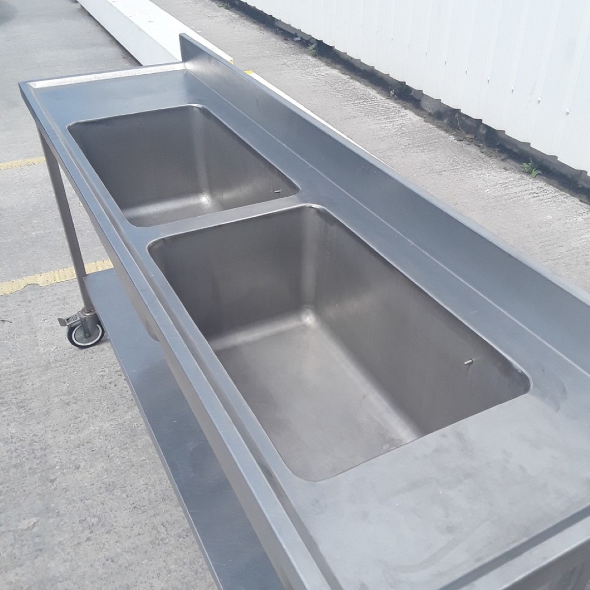 Secondhand Catering Equipment Double Sinks Used Stainless Steel