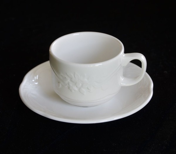 Used Steelite Grosvenor crockery cup and saucer