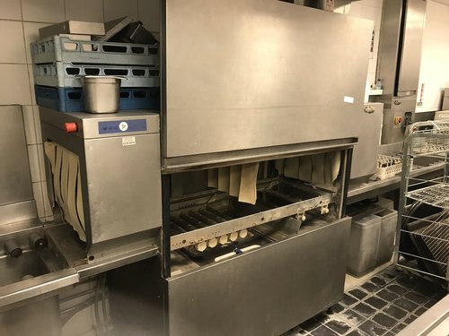 Pass through dishwasher