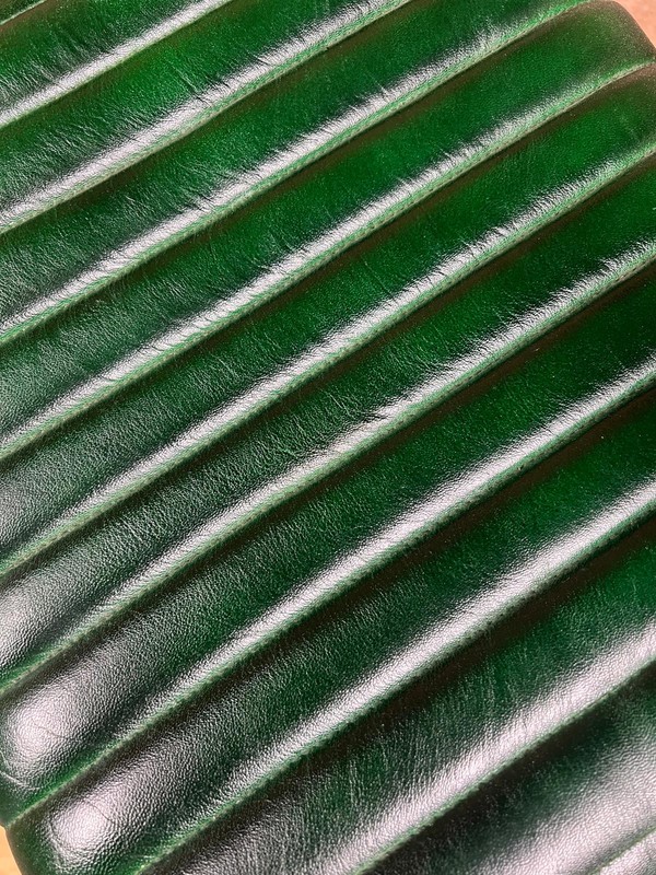 Racing Green Leather Bar Stool Racing Green Leather Bar Stool