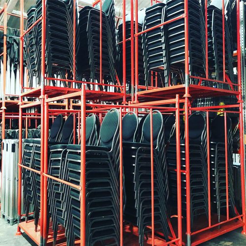 Red chair stillages Red chair stillages