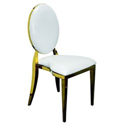 Dior Chairs - gold and white