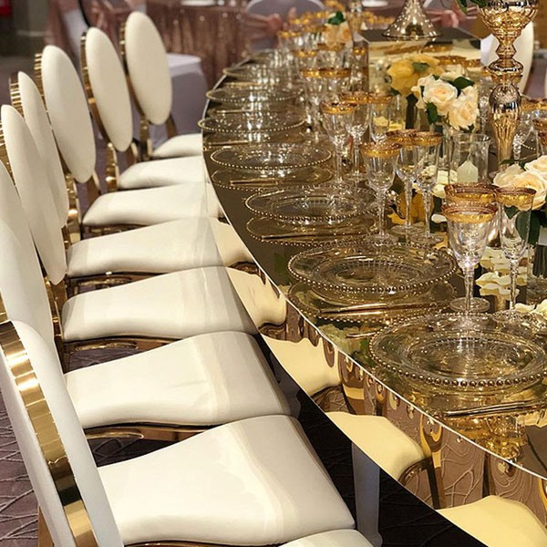 Gold restaurant chairs
