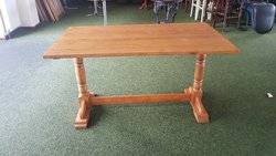 Solid wooden restaurant tables