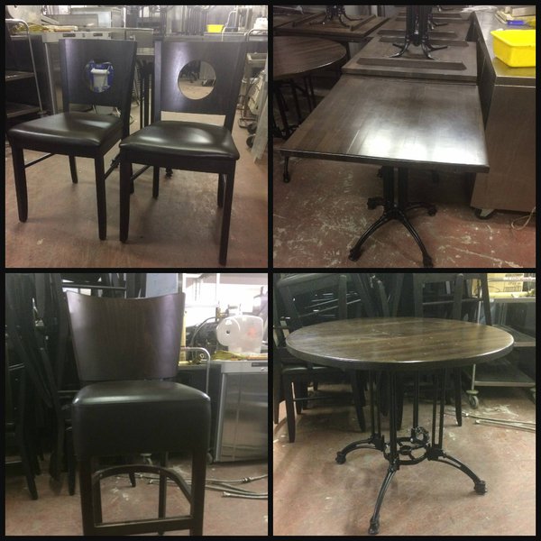 Secondhand Chairs And Tables Restaurant Or Cafe Tables