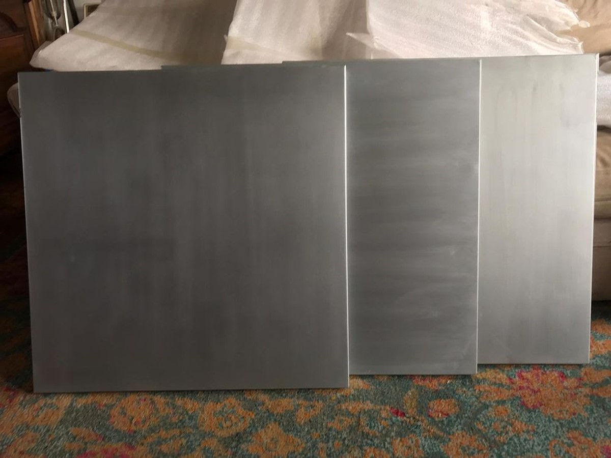 3x Zinc Table Tops 680mm Square South London