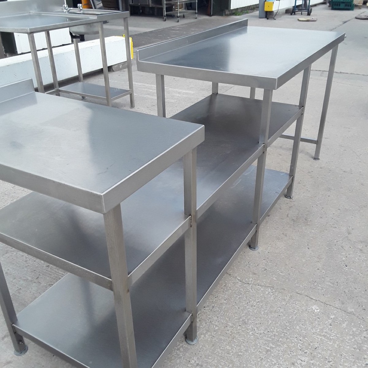 Secondhand Catering Equipment Stainless steel tables (2.01m and over