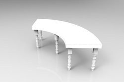 8 7ft Bespoke Curved Tables for sale